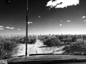 Driving in the desert
