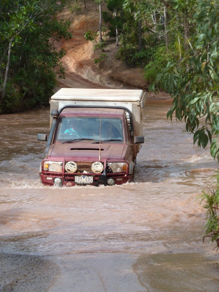 Creek crossing old telegraph track Cape york